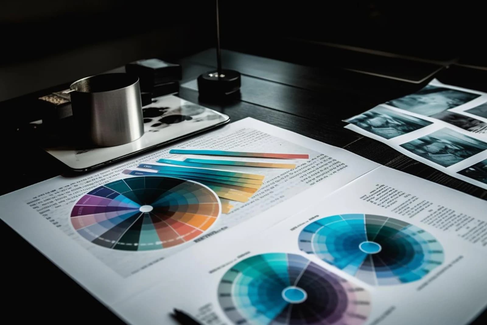 Brand colour and visual identity materials