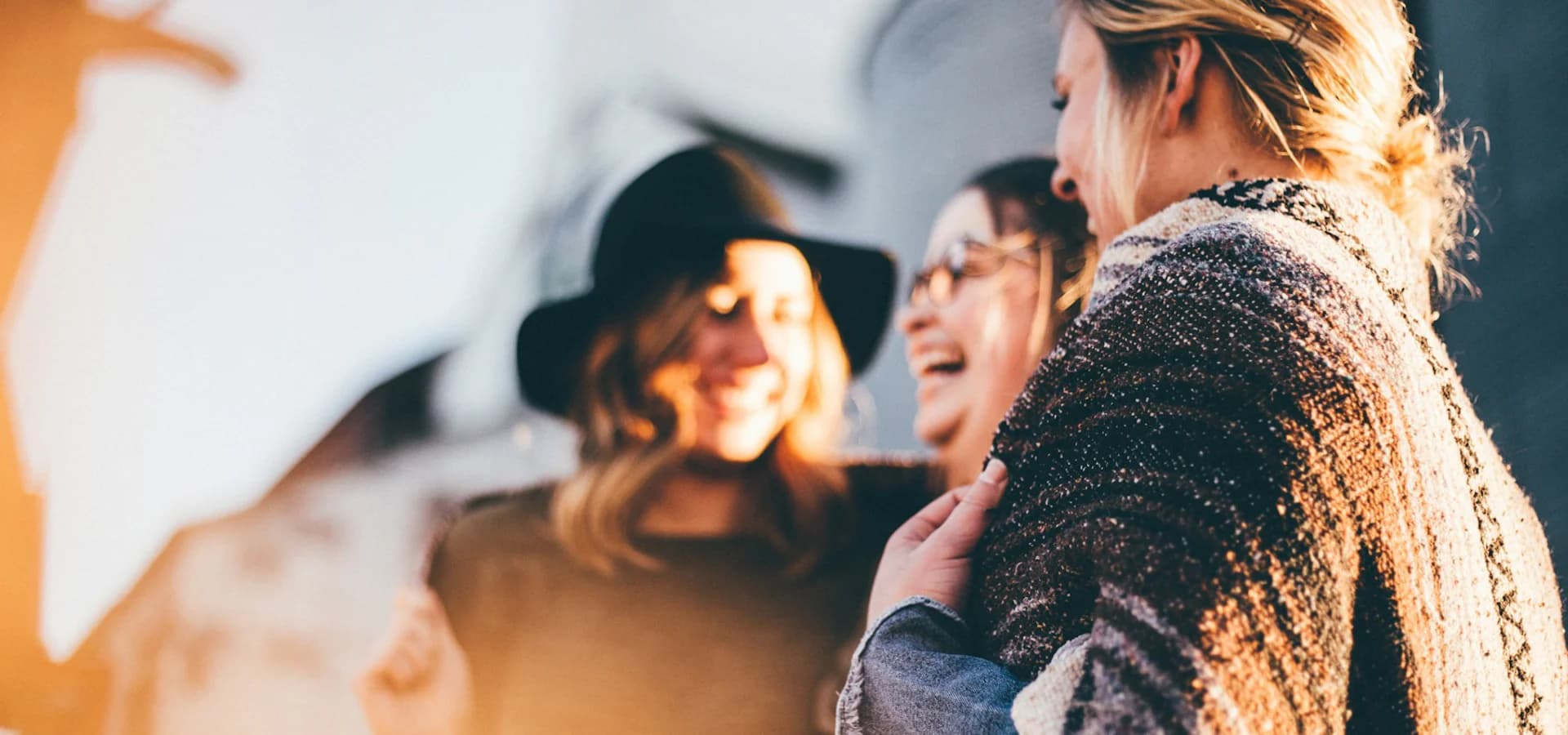 People connecting as a supportive community